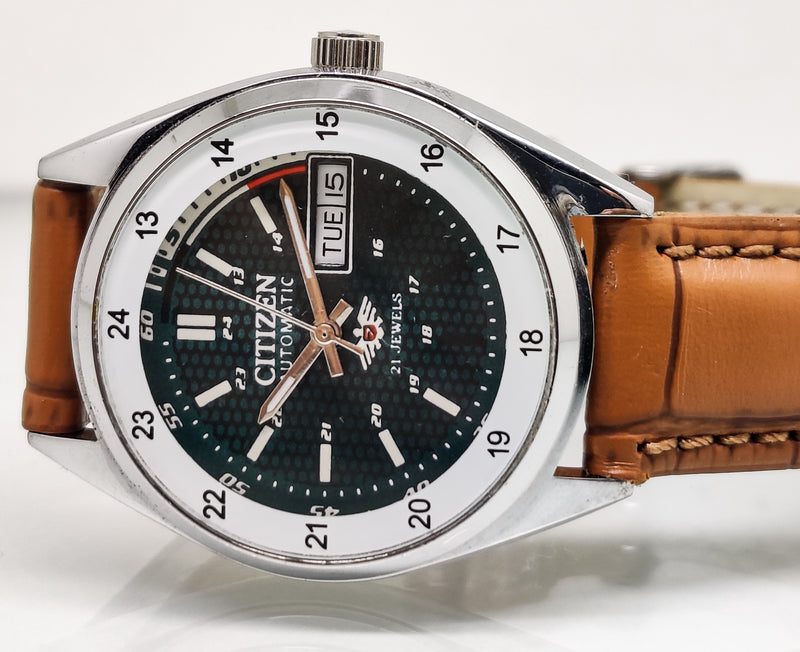 Citizen Automatic 8200 Movement stainless steel Japan Made 21 Jewels Men s Wrist Watch