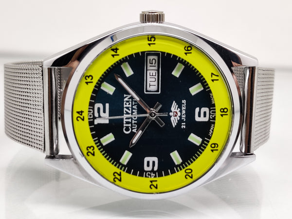 Citizen Automatic 8200 Movement stainless steel Japan Made 21 Jewels Men s Wrist WatchCitizen Automatic 8200 Movement stainless steel Japan Made 21 Jewels Men s Wrist Watch