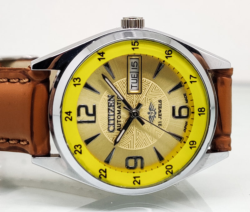 Citizen Automatic 8200 Movement stainless steel Japan Made 21 Jewels Men s Wrist Watch