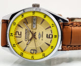 Citizen Automatic 8200 Movement stainless steel Japan Made 21 Jewels Men s Wrist Watch