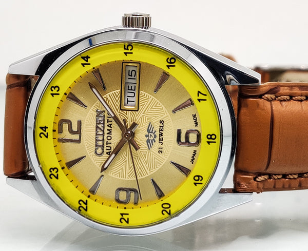 Citizen Automatic 8200 Movement stainless steel Japan Made 21 Jewels Men s Wrist Watch