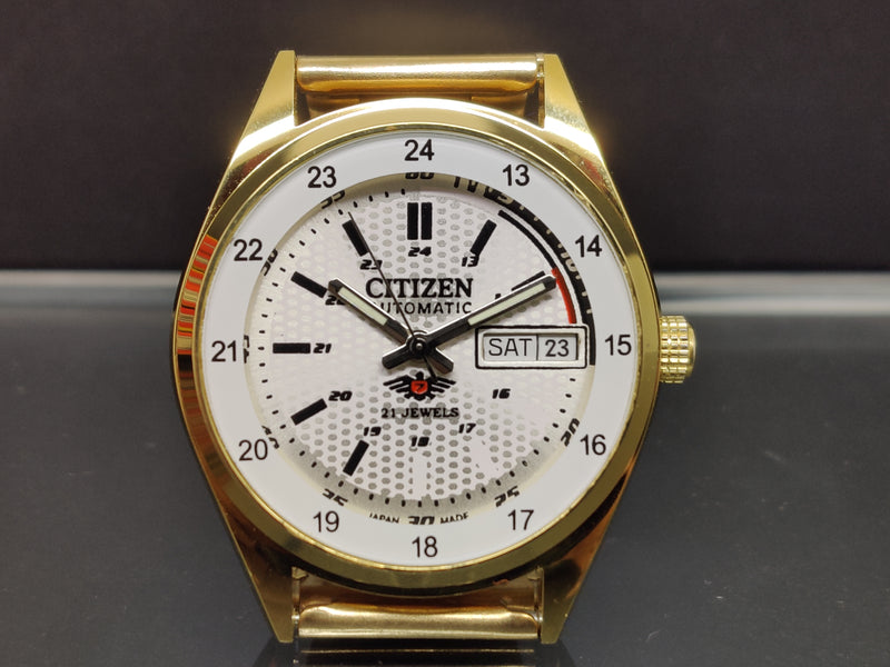 Citizen Automatic 8200 Movement stainless steel Japan Made 21 Jewels Men s Wrist Watch ₹ 3,008.21