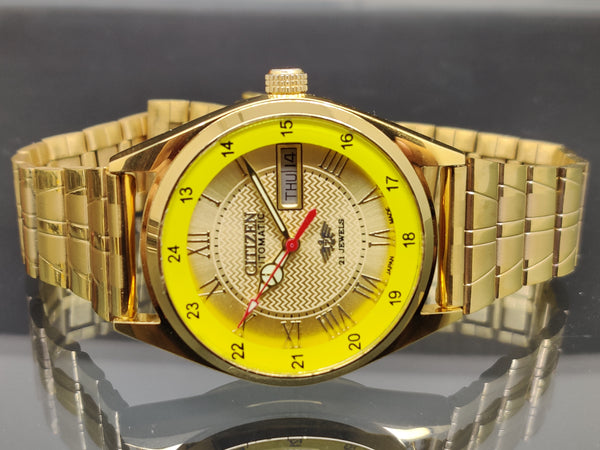 Citizen Automatic 8200 Movement stainless steel Japan Made 21 Jewels Men s Wrist Watch ₹ 3,008.21