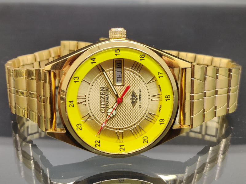 Citizen Automatic 8200 Movement stainless steel Japan Made 21 Jewels Men s Wrist Watch ₹ 3,008.21