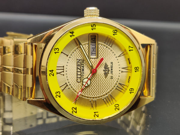 Citizen Automatic 8200 Movement stainless steel Japan Made 21 Jewels Men s Wrist Watch ₹ 3,008.21