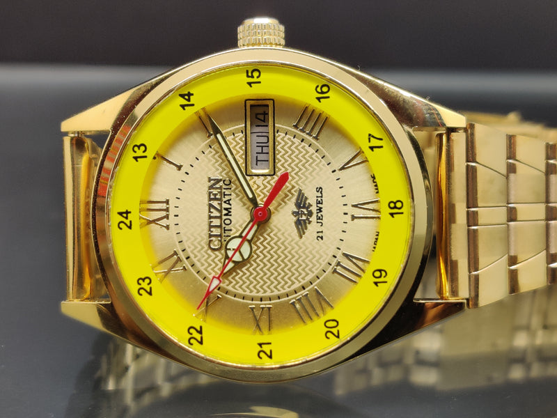 Citizen Automatic 8200 Movement stainless steel Japan Made 21 Jewels Men s Wrist Watch ₹ 3,008.21