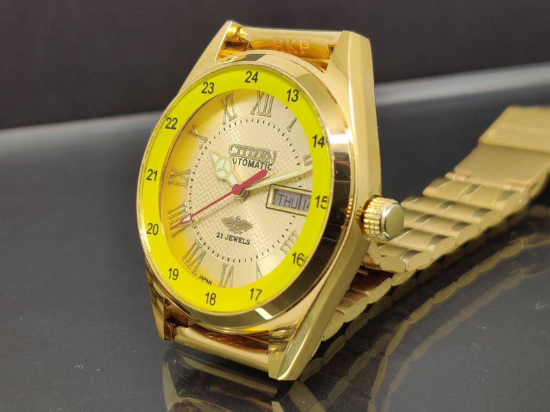 Citizen Automatic 8200 Movement stainless steel Japan Made 21 Jewels Men s Wrist Watch ₹ 3,008.21