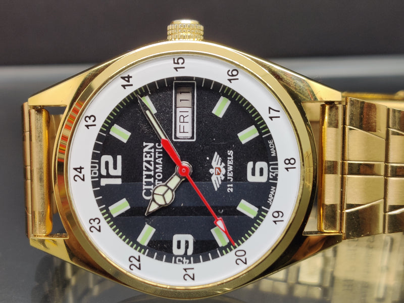 Citizen Automatic 8200 Movement stainless steel Japan Made 21 Jewels Men s Wrist Watch ₹ 3,008.21