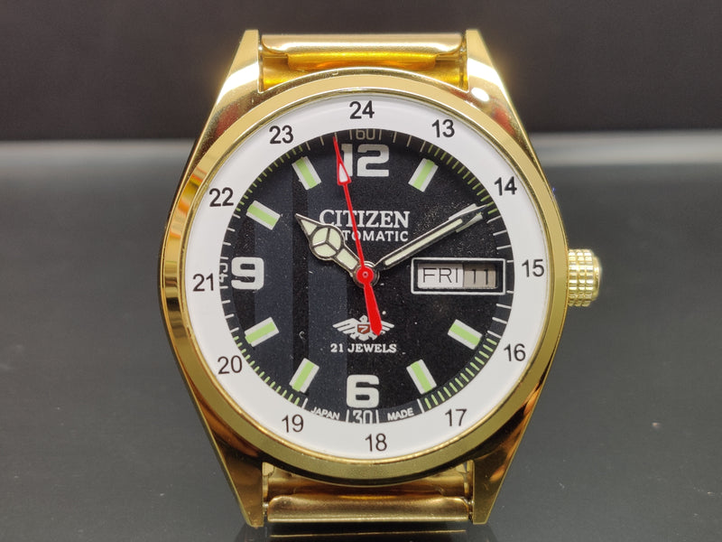 Citizen Automatic 8200 Movement stainless steel Japan Made 21 Jewels Men s Wrist Watch ₹ 3,008.21
