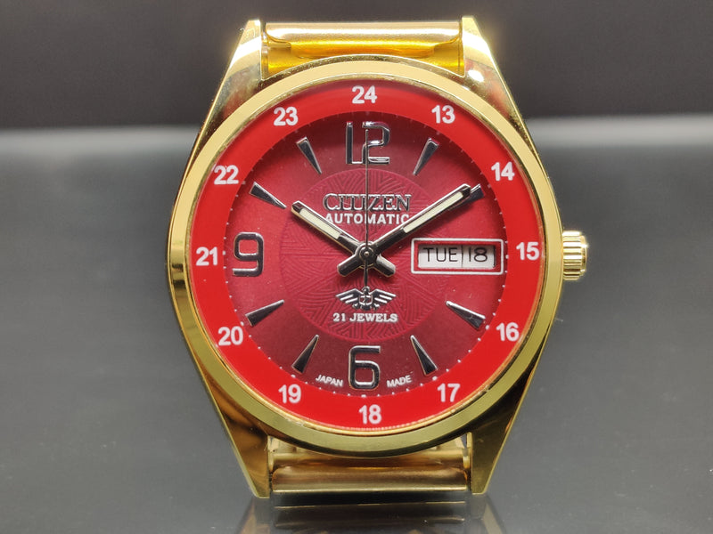 Citizen Automatic 8200 Movement stainless steel Japan Made 21 Jewels Men s Wrist Watch ₹ 3,008.21