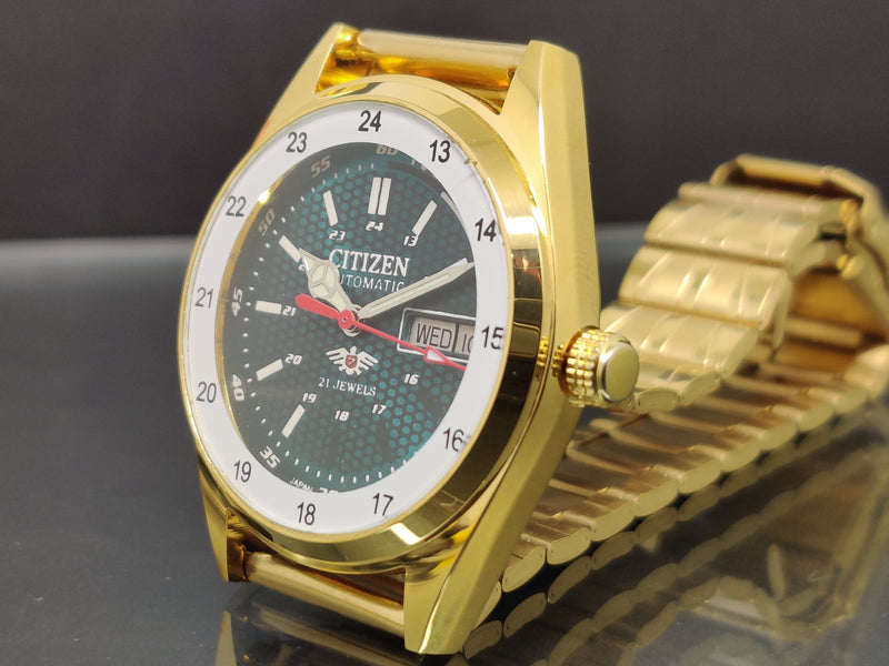 Citizen Automatic 8200 Movement stainless steel Japan Made 21 Jewels Men s Wrist Watch ₹ 3,008.21
