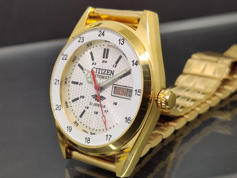 Citizen Automatic 8200 Movement stainless steel Japan Made 21 Jewels Men s Wrist Watch ₹ 3,008.21