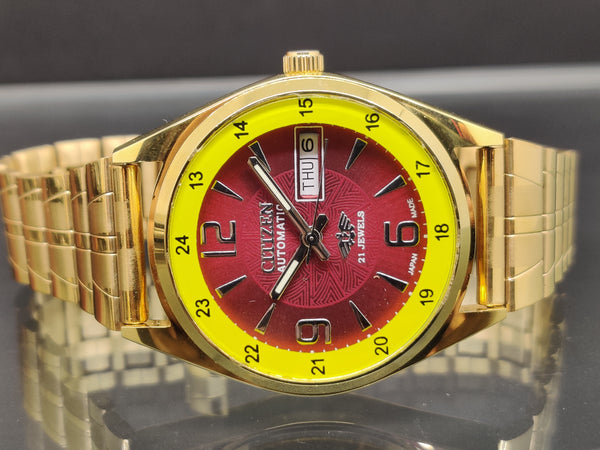 Citizen Automatic 8200 Movement stainless steel Japan Made 21 Jewels Men s Wrist Watch ₹ 3,008.21