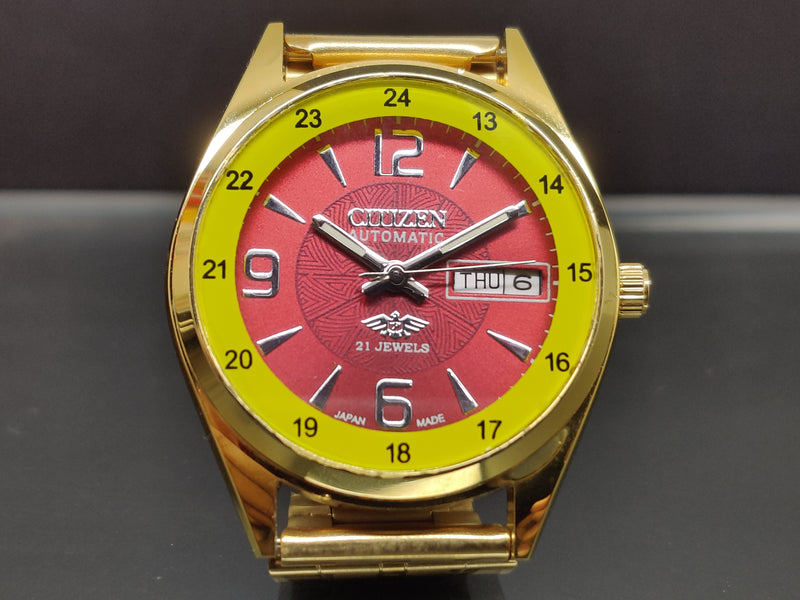 Citizen Automatic 8200 Movement stainless steel Japan Made 21 Jewels Men s Wrist Watch ₹ 3,008.21