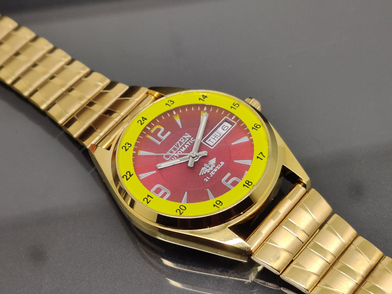 Citizen Automatic 8200 Movement stainless steel Japan Made 21 Jewels Men s Wrist Watch ₹ 3,008.21