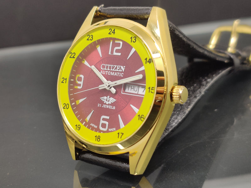 Citizen Automatic 8200 Movement stainless steel Japan Made 21 Jewels Men s Wrist Watch