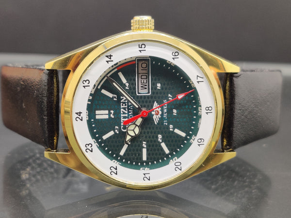 Citizen Automatic 8200 Movement stainless steel Japan Made 21 Jewels Men s Wrist Watch