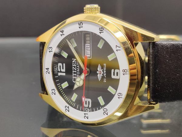 Citizen Automatic 8200 Movement stainless steel Japan Made 21 Jewels Men s Wrist Watch