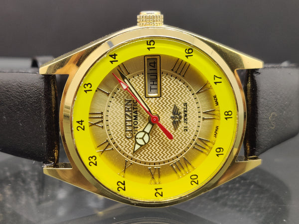 Citizen Automatic 8200 Movement stainless steel Japan Made 21 Jewels Men s Wrist Watch