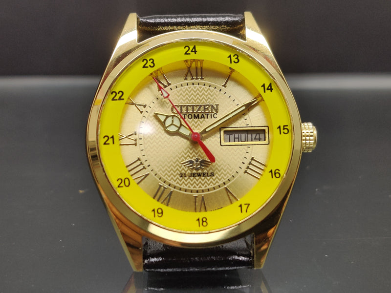 Citizen Automatic 8200 Movement stainless steel Japan Made 21 Jewels Men s Wrist Watch