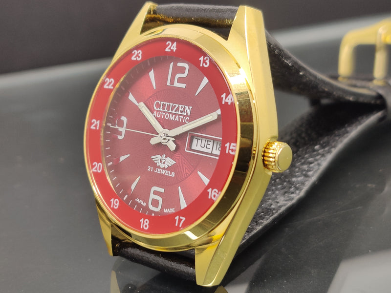 Citizen Automatic 8200 Movement stainless steel Japan Made 21 Jewels Men s Wrist Watch