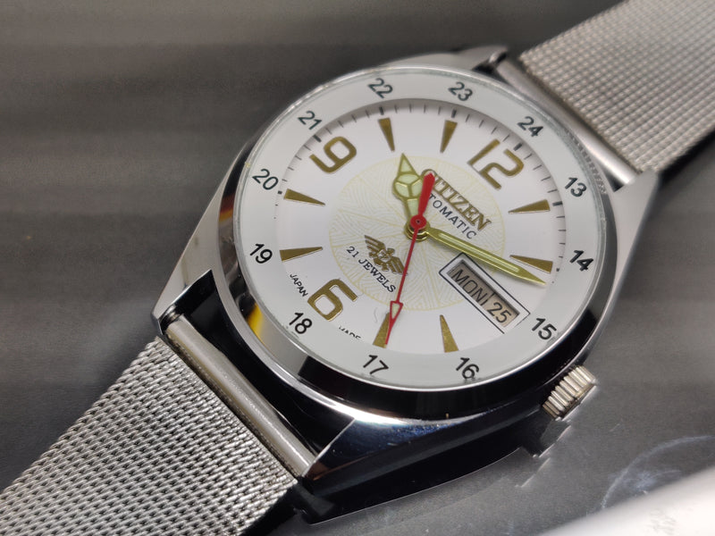 Citizen Automatic 8200 Movement stainless steel Japan Made 21 Jewels Men s Wrist Watch