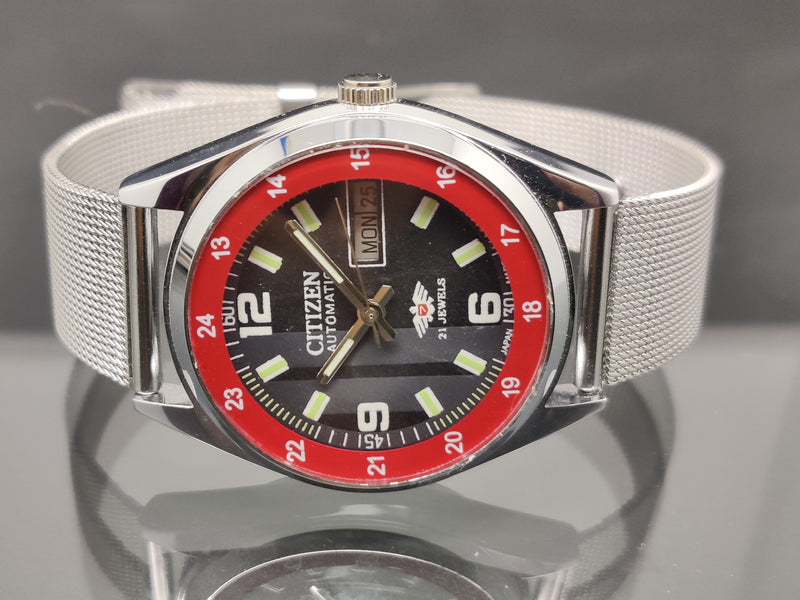 Citizen Automatic 8200 Movement stainless steel Japan Made 21 Jewels Men s Wrist Watch