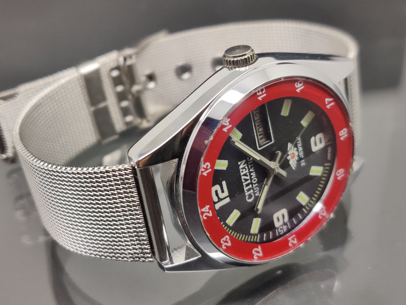 Citizen Automatic 8200 Movement stainless steel Japan Made 21 Jewels Men s Wrist Watch