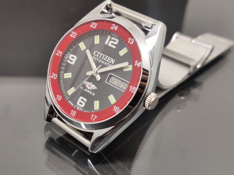 Citizen Automatic 8200 Movement stainless steel Japan Made 21 Jewels Men s Wrist Watch