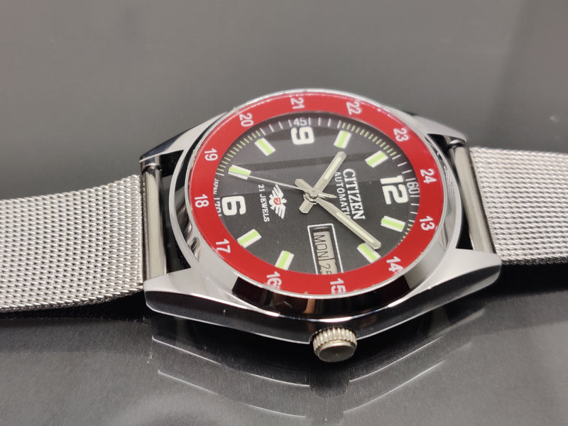 Citizen Automatic 8200 Movement stainless steel Japan Made 21 Jewels Men s Wrist Watch