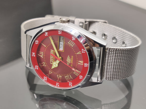 Citizen Automatic 8200 Movement stainless steel Japan Made 21 Jewels Men s Wrist Watch