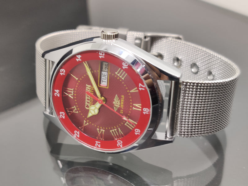 Citizen Automatic 8200 Movement stainless steel Japan Made 21 Jewels Men s Wrist Watch