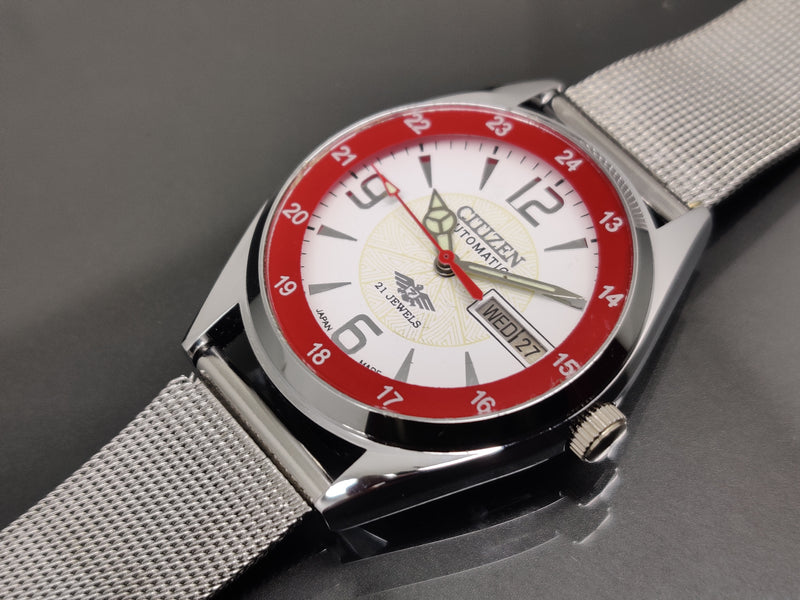 Citizen Automatic 8200 Movement stainless steel Japan Made 21 Jewels Men s Wrist Watch