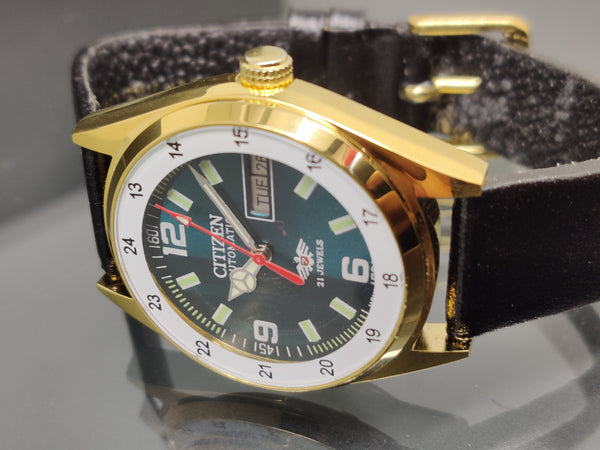 Citizen Automatic 8200 Movement stainless steel Japan Made 21 Jewels Men s Wrist Watch