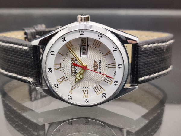 Citizen Automatic 8200 Movement stainless steel Japan Made 21 Jewels Men s Wrist Watch