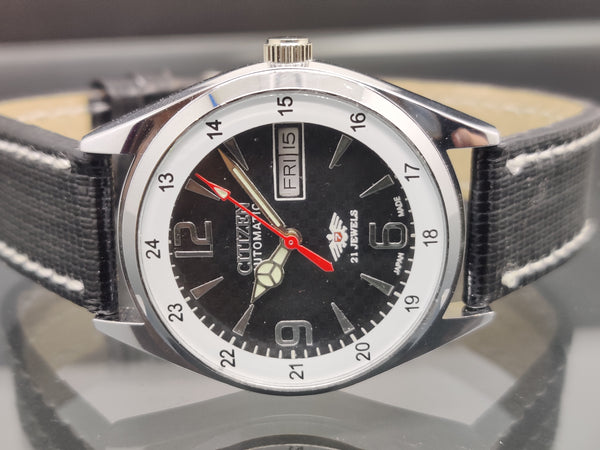 Citizen Automatic 8200 Movement stainless steel Japan Made 21 Jewels Men s Wrist Watch