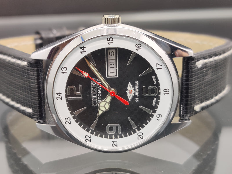 Citizen Automatic 8200 Movement stainless steel Japan Made 21 Jewels Men s Wrist Watch