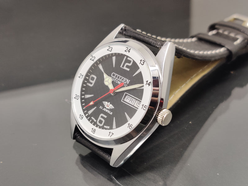Citizen Automatic 8200 Movement stainless steel Japan Made 21 Jewels Men s Wrist Watch