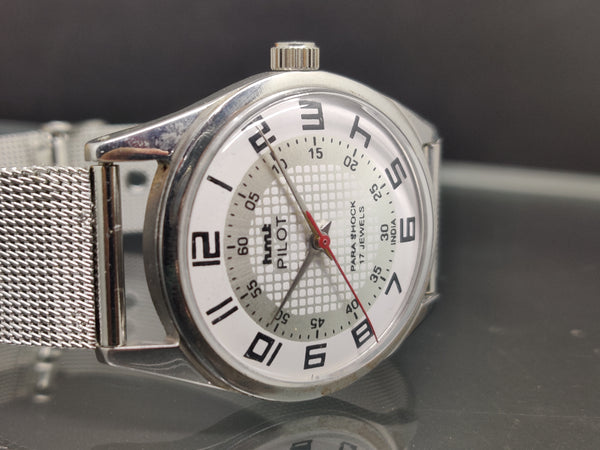 Hmt Pilot Mechanical Handwinding Movement stainless Steel Para Shock 17 Jewels Analog Dial Wrist Watch For Me - National Watches