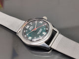Hmt Pilot Mechanical Handwinding Movement stainless Steel Para Shock 17 Jewels Analog Dial Wrist Watch For Me
