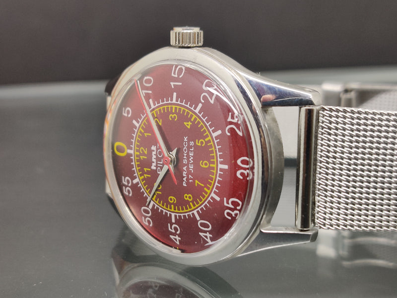 Hmt Pilot Mechanical Handwinding Movement stainless Steel Para Shock 17 Jewels Analog Dial Wrist Watch For Me