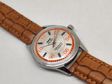 Hmt Pilot Mechanical Handwinding Movement leather Jewels Analog Dial Wrist Watch For Me