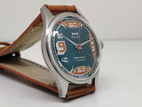 Hmt Pilot Mechanical Handwinding Movement leather Jewels Analog Dial Wrist Watch For Me