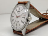 Hmt Pilot Mechanical Handwinding Movement leather Jewels Analog Dial Wrist Watch For Me