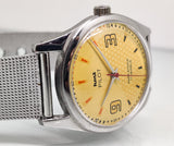 Hmt Pilot Mechanical Handwinding Movement stainless Steel Para Shock 17 Jewels Analog Dial Wrist Watch For Men