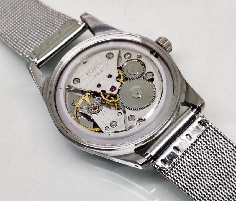Hmt Pilot Mechanical Handwinding Movement stainless Steel Para Shock 17 Jewels Analog Dial Wrist Watch For Men
