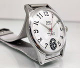 Hmt Pilot Mechanical Handwinding Movement stainless Steel Para Shock 17 Jewels Analog Dial Wrist Watch For Men