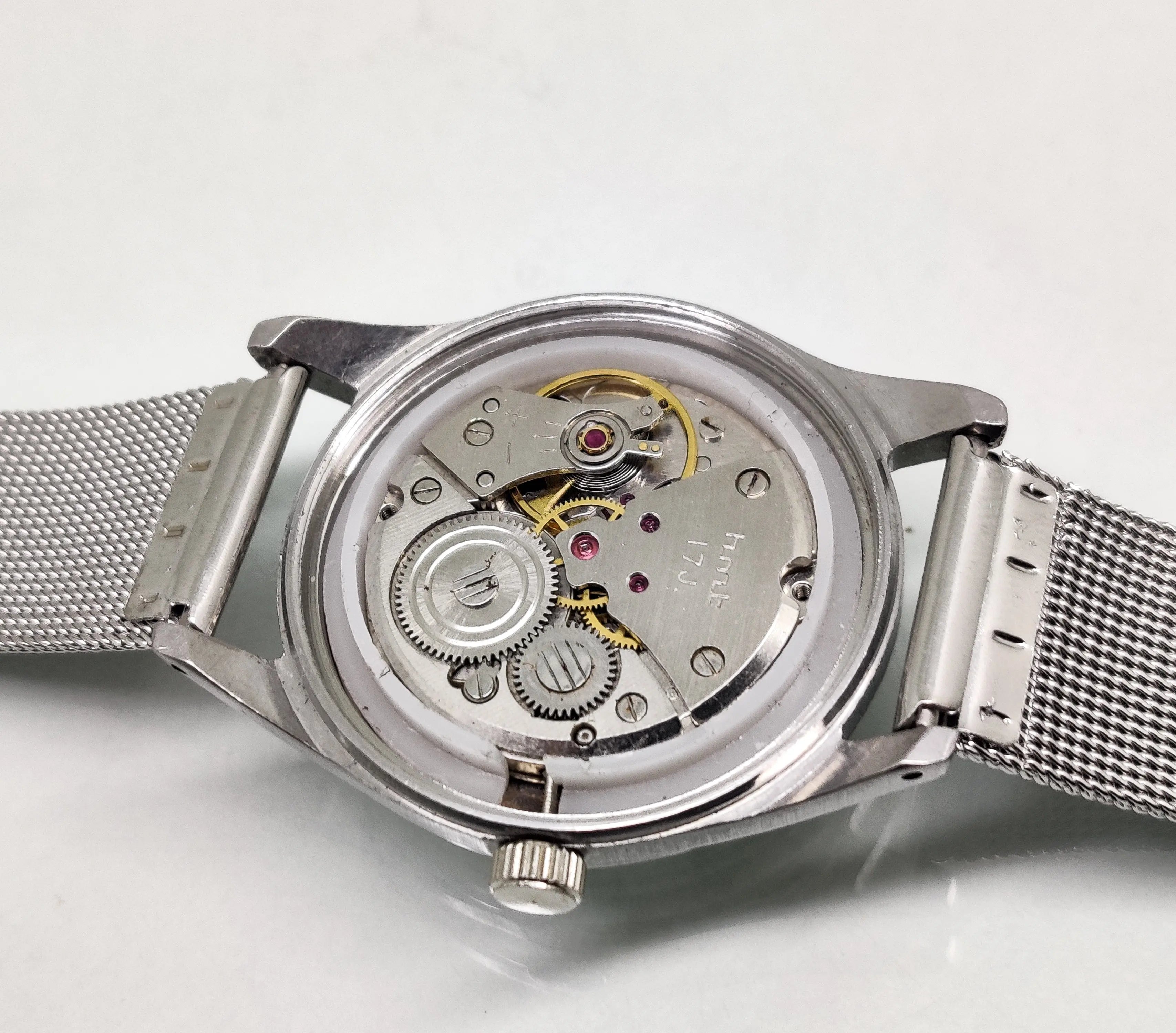 Hmt Pilot Mechanical Handwinding Movement stainless Steel Para Shock 17 Jewels Analog Dial Wrist Watch For Men National Watches
