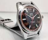 Hmt Pilot Mechanical Handwinding Movement stainless Steel Para Shock 17 Jewels Analog Dial Wrist Watch For Men