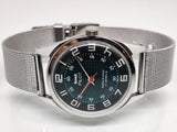 Hmt Pilot Mechanical Handwinding Movement stainless Steel Para Shock 17 Jewels Analog Dial Wrist Watch For Men